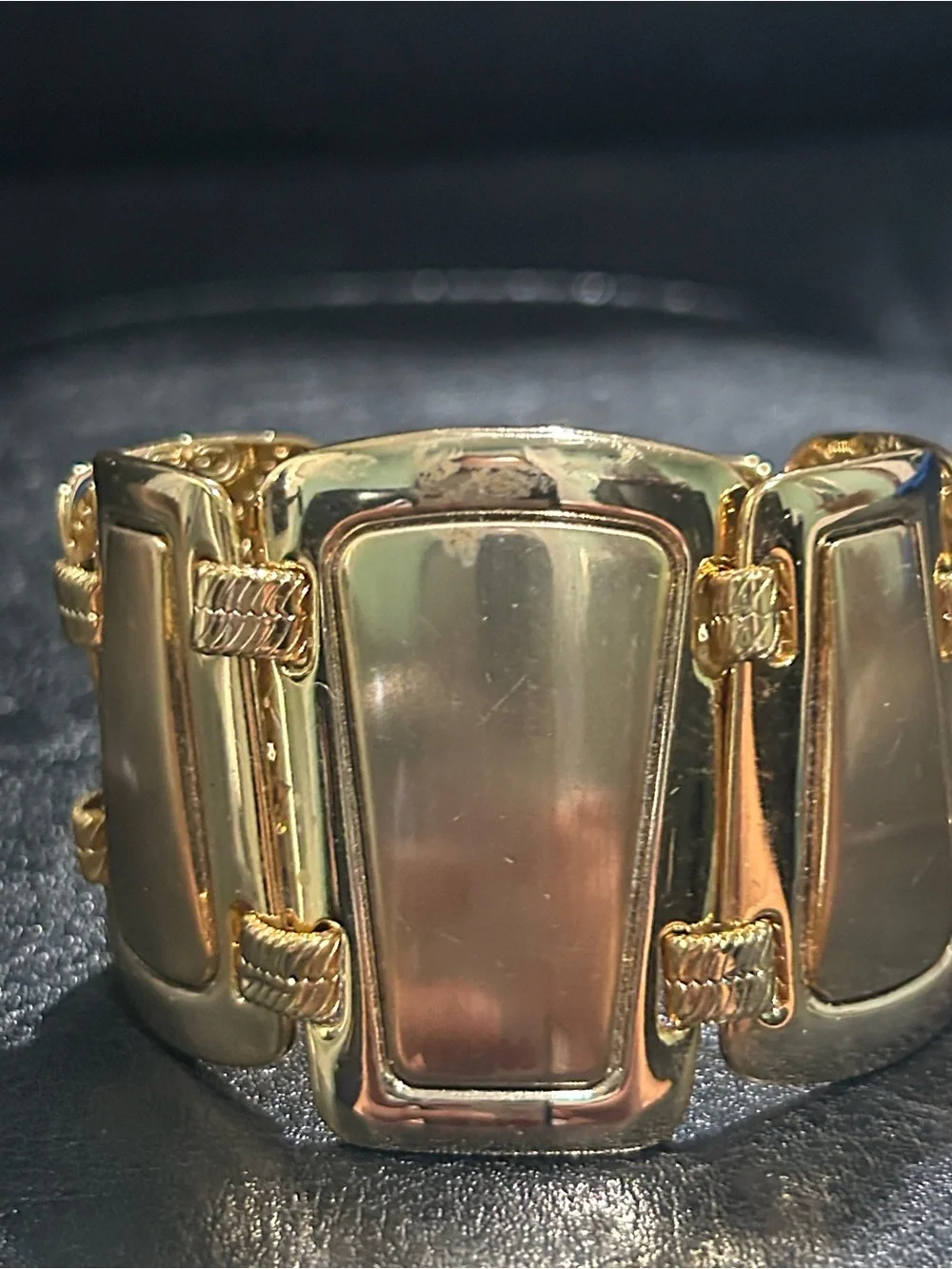 Brighton Trendoro Wide Gold Plated Link Bracelet